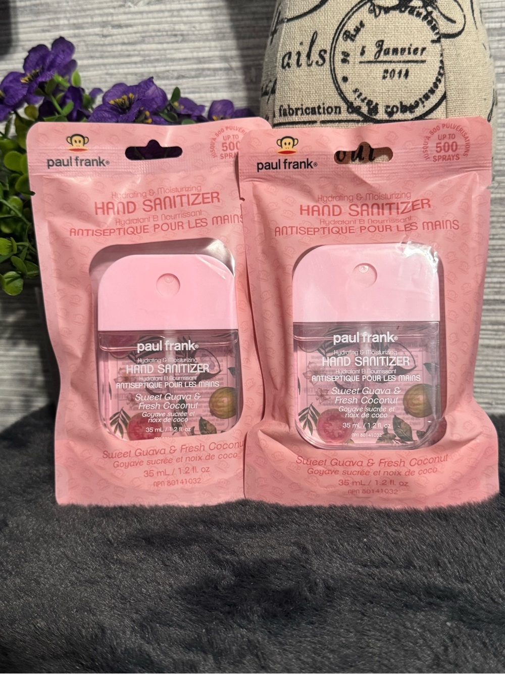 Paul Frank Pink Sweet Guava & Fresh Coconut Spray Hand Sanitizer Duo